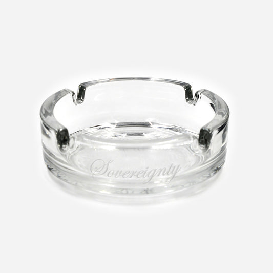 Sovereignty Circular Ashtray w/ Blasted Pattern