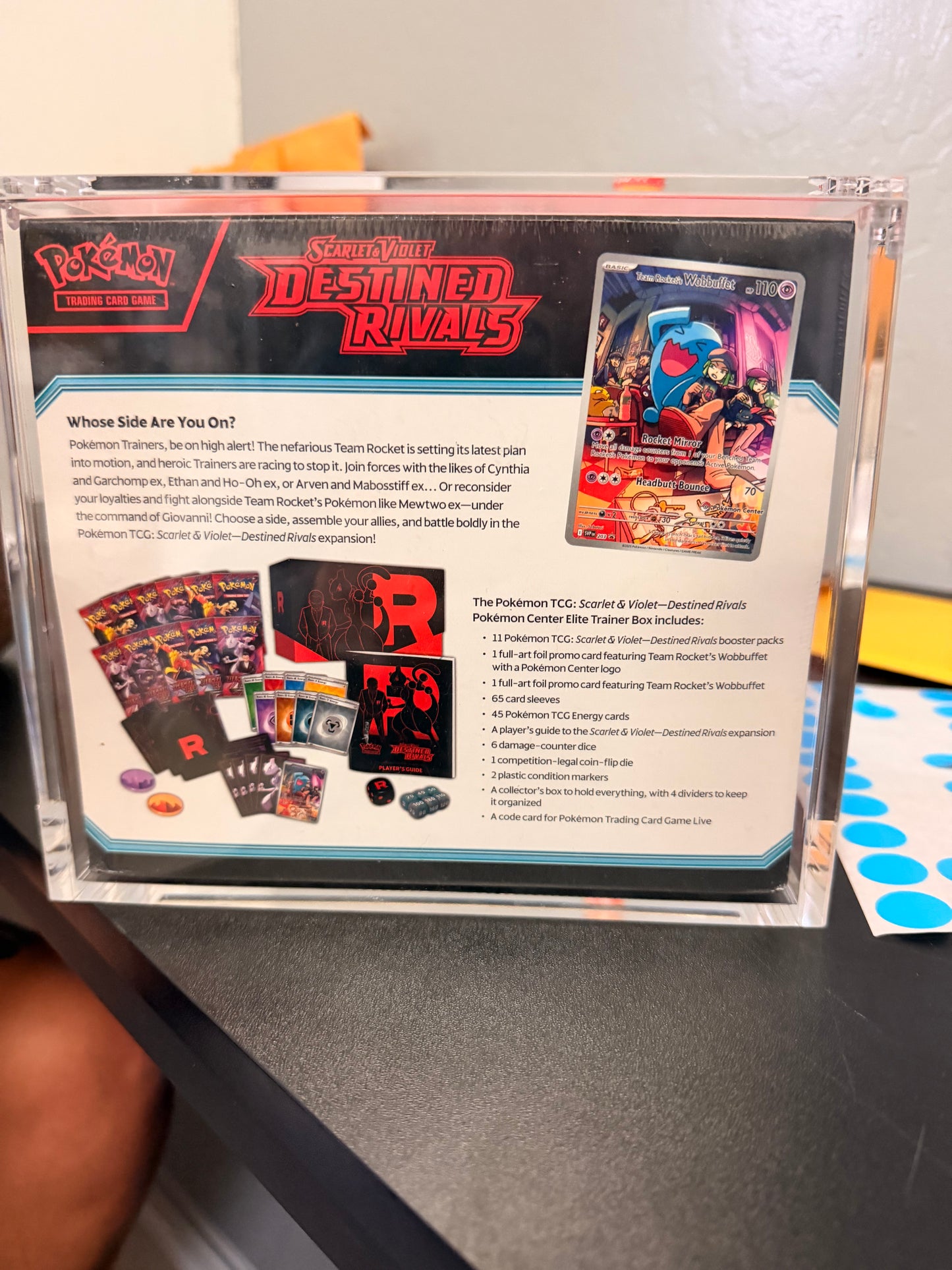 Destined rivals pc etb w/acrylic case