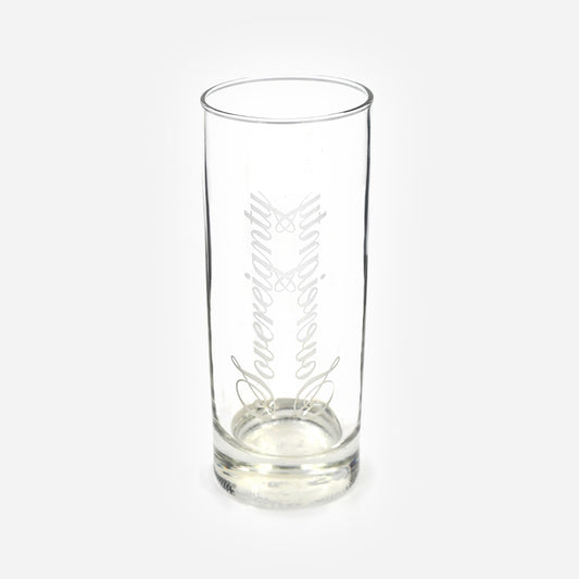 Sovereignty Collins Drinking Glass Blasted