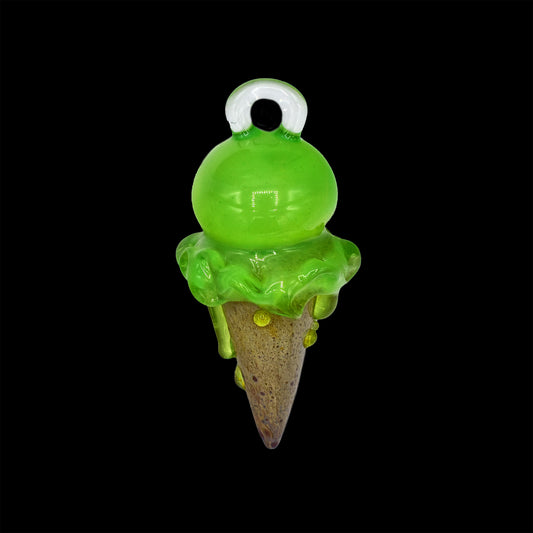 Renee Patula Green Ice Cream Pendant