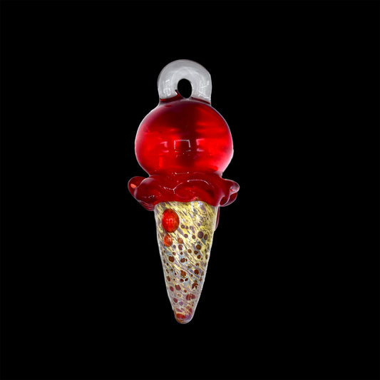 Renee Patula Red Ice Cream Small Pendant