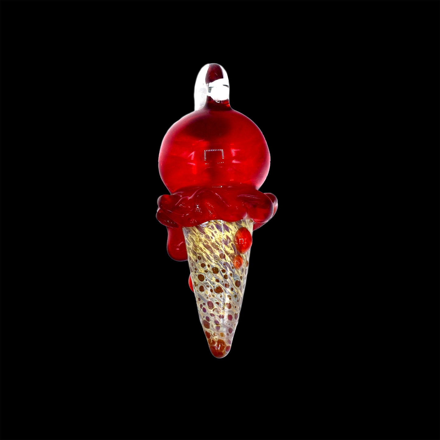 Renee Patula Red Ice Cream Small Pendant