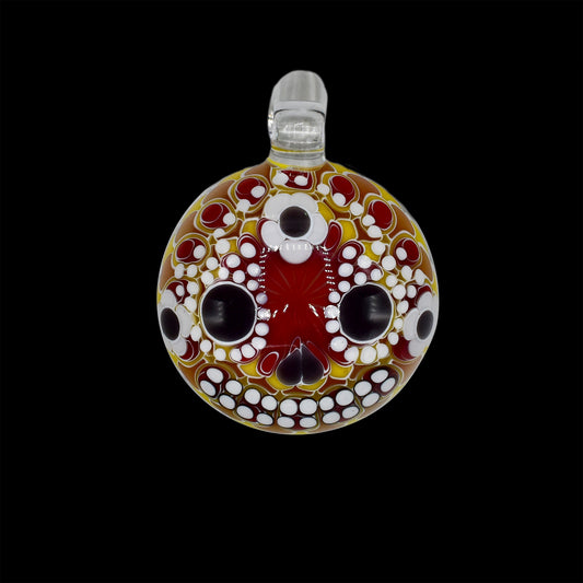 Olour Glass Skull Dotstack Pendant