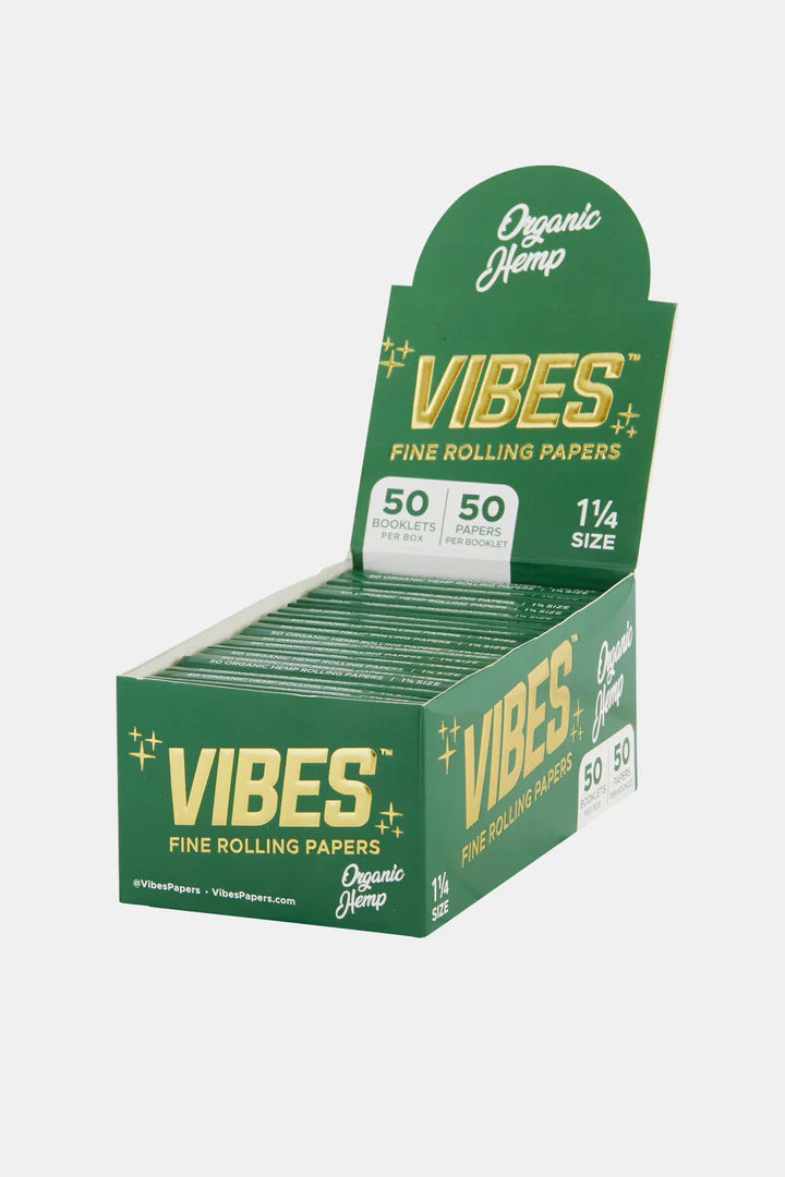 Vibes Organic Hemp 1 1/4 50 Paper Booklet 50ct per Box