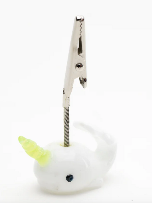 Empire Glasswork Narwhal Roach Clip