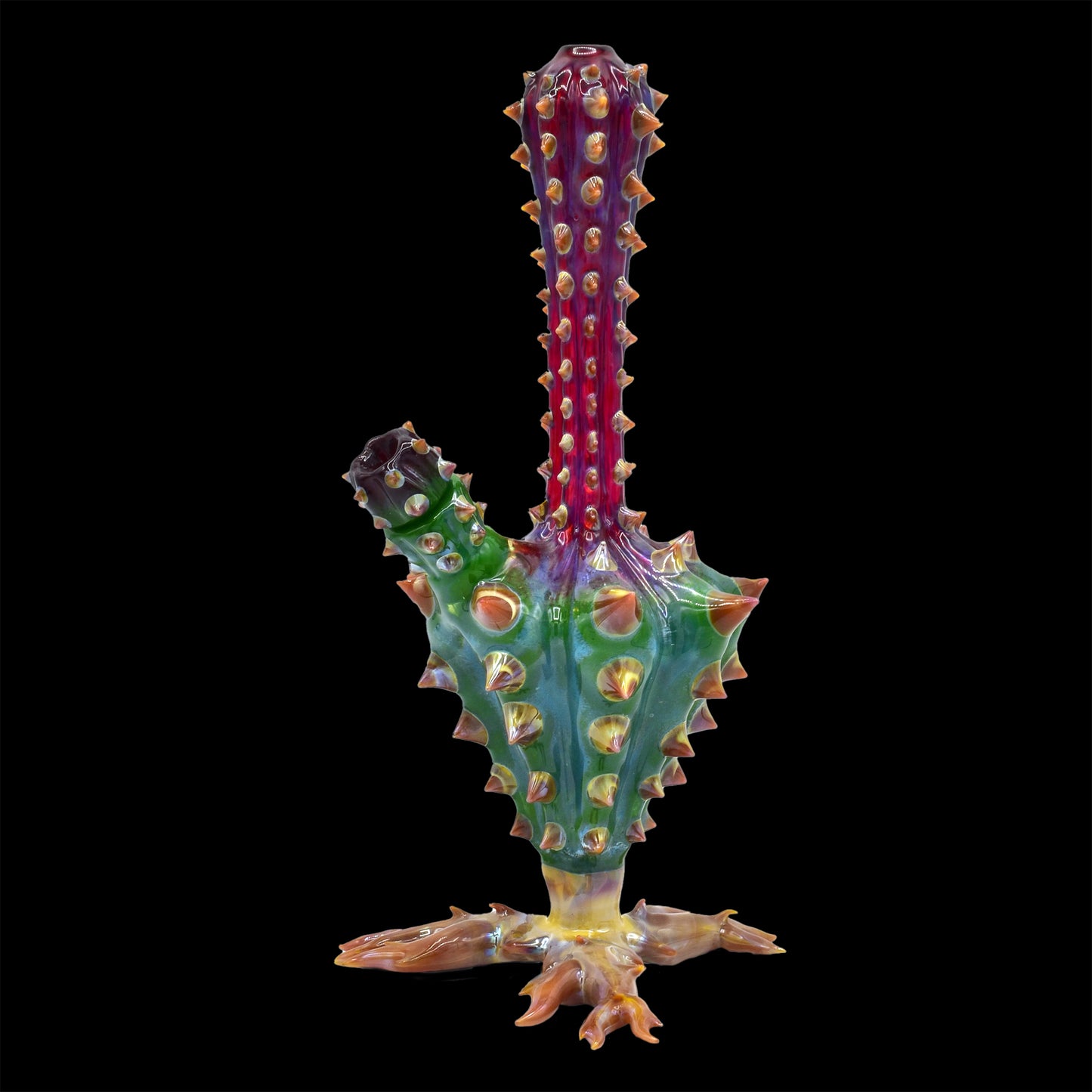 Unparalleled glass cactus vase